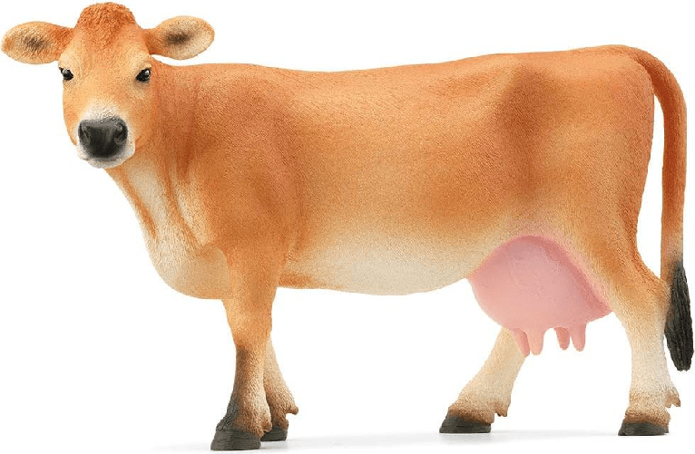 schleich-13967-action-figure-giocattolo--SCHLEICH-Farm-World-Jersey-Cow-Toy-Figure-3-to-8-Years-Brown-13967-