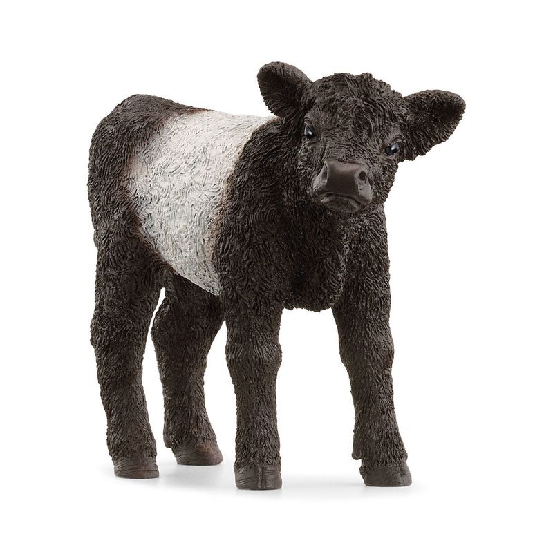 schleich-FARM-WORLD-13969-action-figure-giocattolo--SCHLEICH-Farm-World-Galloway-Calf-Toy-Figure-3-to-8-Years-Black-Whit