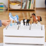 schleich-FARM-WORLD-13969-action-figure-giocattolo--SCHLEICH-Farm-World-Galloway-Calf-Toy-Figure-3-to-8-Years-Black-Whit