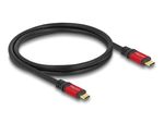 Delock-Cavo-USB-da-20-Gbps-Spina-USB-Type-C-da-08-m-rosso-in-metallo