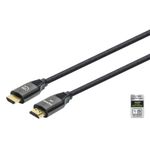 Manhattan 355957 cavo HDMI 3 m HDMI tipo A Standard Nero (HDMI CABLE ETHERNET 3M 8K/60HZ - -MALE/MALE BRAIDED BLACK POLY