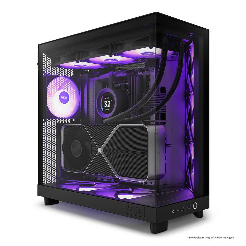 NZXT-H6-Air-Flow-Midi-Tower-Nero--NZXT-H6-Air-Flow-RGB-Black-Mid-Tower-Cs-