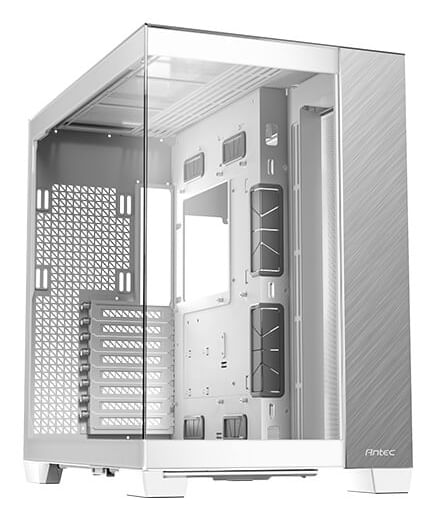 Antec-C8-Aluminium-Gaming-Case-w--Glass-Side---Front-E-ATX-Dual-Chamber-Mesh-Panels-USB-C-White