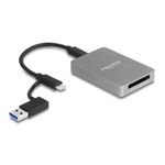 Delock Lettore di schede USB Type-C in un alloggiamento in alluminio per schede di memoria CFexpress o XQD