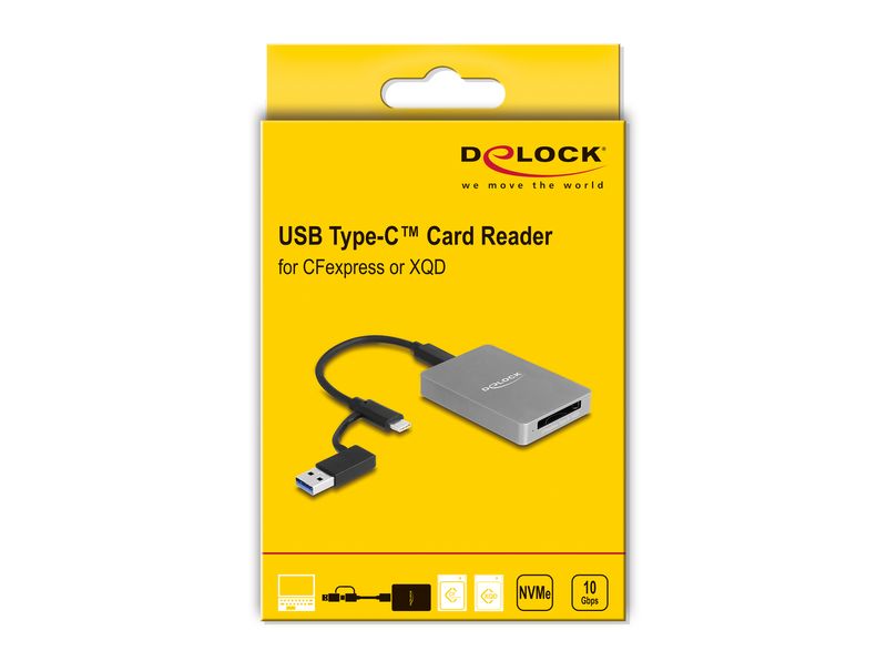 Delock-Lettore-di-schede-USB-Type-C-in-un-alloggiamento-in-alluminio-per-schede-di-memoria-CFexpress-o-XQD