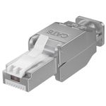 Microconnect KON522TL cavo di collegamento RJ45 Argento (Tool-free RJ45 CAT6 connector - CAT 6 STPshielded - For strande