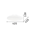 Plafoniera-Moderna-Smarties-Vetro-Bianco-2-Luci-E27