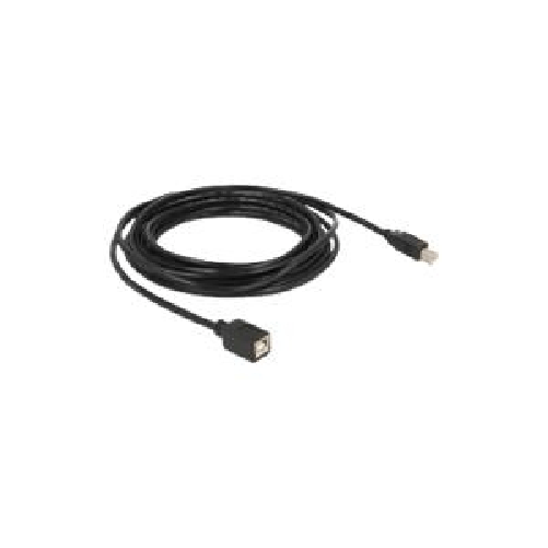 DeLOCK---USB-Verlangerungskabel---USB-Typ-B-4-polig--M----USB-Typ-B-4-polig--W----50m--USB-USB2.0----Schwarz--83429-
