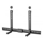 Manhattan 461849 supporto da parete per casse acustiche Plastica Acciaio Nero (SOUNDBAR MOUNT UNIVERSAL- - WALL OR VESA