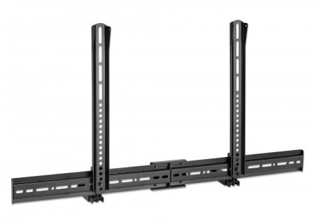 Manhattan-461849-supporto-da-parete-per-casse-acustiche-Plastica-Acciaio-Nero--SOUNDBAR-MOUNT-UNIVERSAL----WALL-OR-VESA-