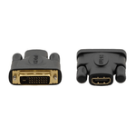 Kramer Electronics 99-9497001 adattatore per inversione del genere dei cavi DVI–D HDMI Nero, Oro