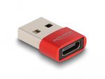 Delock-Adattatore-USB-2.0-USB-Tipo-A-maschio-a-USB-Tipo-C-femmina-rosso