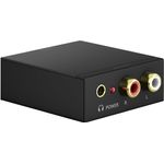 Goobay 58493 convertitore audio Nero (Goobay Digital-to-Analog Converter - Black)