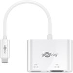 Goobay 52430 replicatore di porte e docking station per laptop Con cavo e senza cavo USB 3.2 Gen 1 (3.1 Gen 1) Type