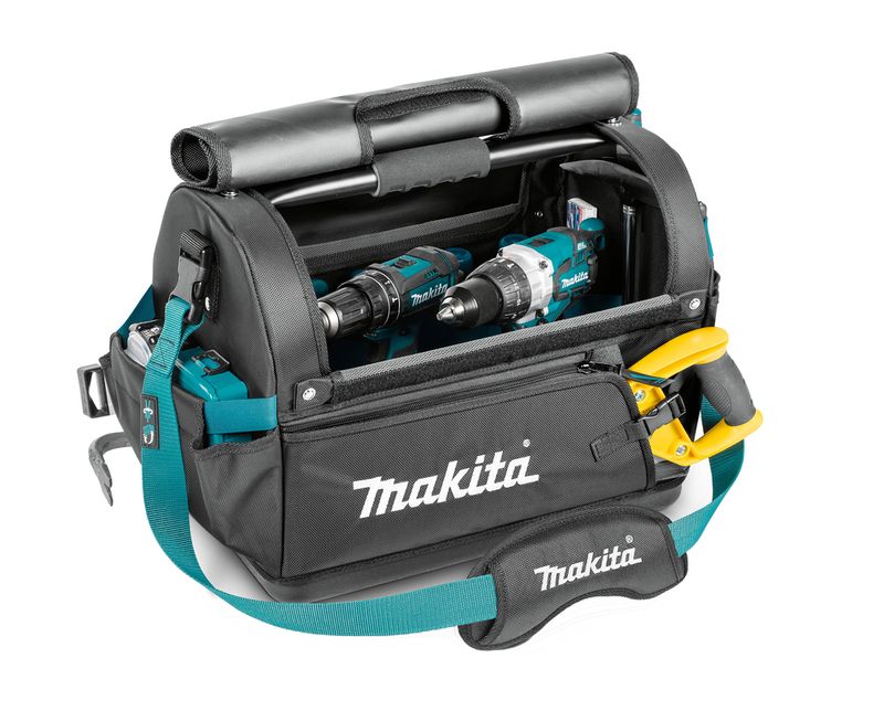 Makita-E-15419-Werkzeugkoffer-Schwarz---Grau---Turkis-Metall---Nylon---Kunststoff--E-15419-