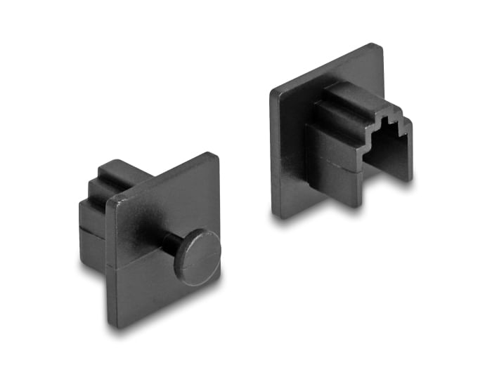 Delock-Protezione-antipolvere-per-presa-RJ10-con-maniglia-10-pezzi-neri
