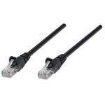 Intellinet 0.3m Cat5e UTP cavo di rete Nero 025 m U/UTP UTP (Network Patch Cable Cat5e 0.25m Black CCA U/UTP PVC RJ45 Go