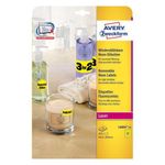 Avery Zweckform Avery L6004-25 etichetta autoadesiva Rettangolo con angoli arrotondati Permanente Giallo 675 pz