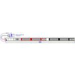 Bachmann 800.2336 unità di distribuzione dell'energia (PDU) 28 presa(e) AC 1U Nero, Grigio