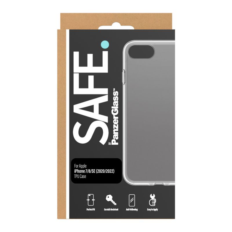 PanzerGlass-SAFE-Apple-iPhone-SE--3rd---2nd-Gen--and-iPhone-8-7-Case----SAFE95105--custodia-per-cellulare-Cover-Traspare