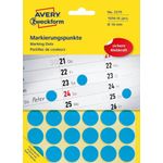 Avery Zweckform Avery 3375 etichetta autoadesiva Cerchio Permanente Blu 1056 pz