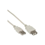 InLine Prolunga USB 2.0 - maschio - femmina - tipo A - beige-grigio - 5m