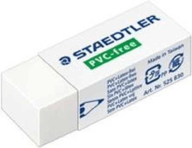 STAEDTLER-umweltbewusster-Radierer-B30-weiß-PVC-frei-umweltschonend-und-vertraglicher-fur-Allergiker--525-B30-