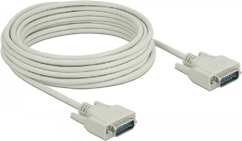 DeLOCK---Kabel-seriell---DB-15--M--bis-DB-15--M----10-m---Daumenschrauben---beige