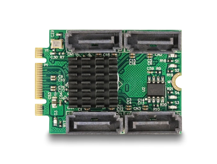 Convertitore-Delock-da-connettore-M.2-Key-BM-a-4-connettori-SATA-con-RAID-e-HyperDuo