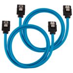 Corsair CC-8900255 cavo SATA 06 m SATA 7-pin Nero Blu (CORSAIR BLUE SATA 6GBPS 60CM CABLE)