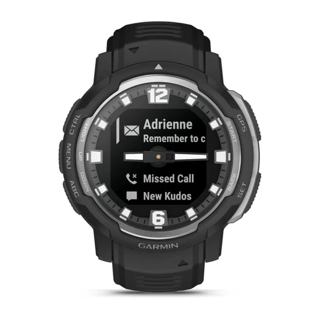 Garmin-Instinct-Crossover---Standard-Edition---45-mm---faserverstarktes-Polymer---Sportuhr-mit-Band---Silikon---Handgele