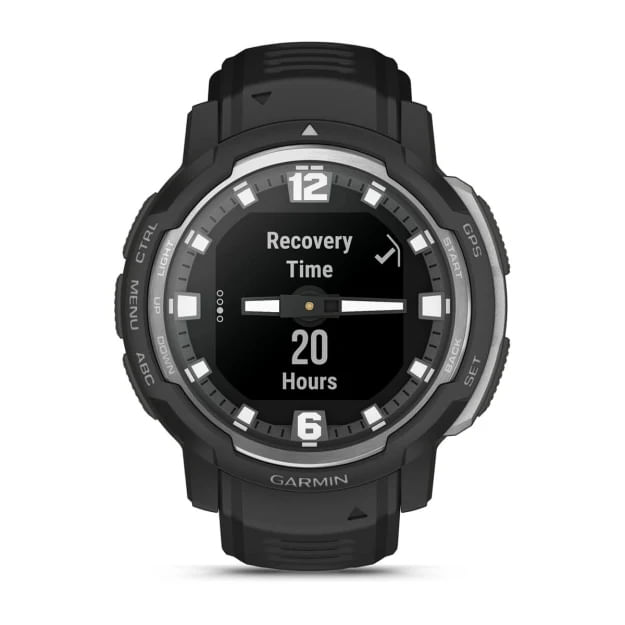 Garmin-Instinct-Crossover---Standard-Edition---45-mm---faserverstarktes-Polymer---Sportuhr-mit-Band---Silikon---Handgele