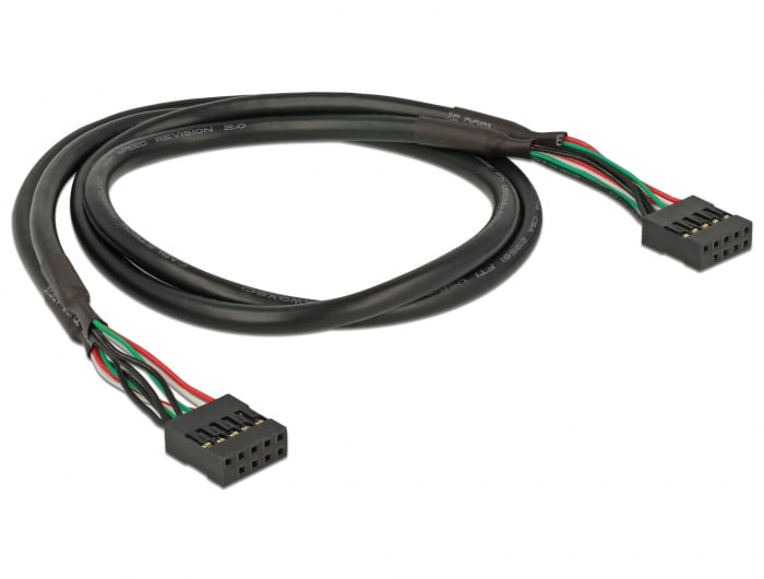 Delock-Cavo-USB-2.0-pin-header-254-mm-10-pin--USB-2.0-pin-header-254-mm-10-pin-50-cm