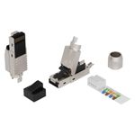 Lanview LVN125417 cavo di collegamento RJ45 Zinco (RJ45 FTP plug Cat6a for - AWG22-23 solid/stranded - conductor - Warra