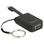 DeLOCK 63941 cavo e adattatore video 0,03 m USB tipo-C VGA (D-Sub) Nero