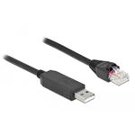 DeLOCK Cavo di connessione seriale con chipset FTDI, USB 2.0 Tipo-A maschio per RS-232 RJ45 maschio da 25 cm nero