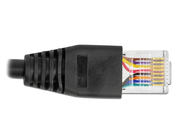 Delock---Adattatore-seriale---Da-USB--M--a-RJ-45--M----20-m---USB---USB2.0---EIA-232---nero--64161-