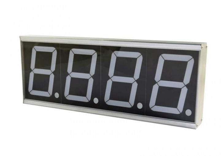 ALLNET-ALL-POE-CNT-1-Digital-wall-clock-Rechteck-Grau-Wanduhr--ALL-PoE-CNT-1-