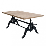 Tavolo da Pranzo Industrial con Piano in legno cm 180x85 - CHARLTON