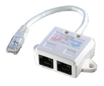 VALUE-T-Adapter-Cat.-5e-UTP-cavo-di-rete-Bianco-017-m--T-Adapter-Cat.-5E-Utp---Networking-Cable-White-0.17-M---Warranty-