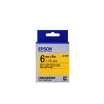 Epson Nastro fondo Pastello Giallo per testo Nero 6/9 LK-2YBP