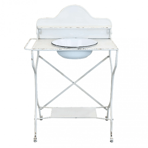 Catino di design iIndustrial in Acciaio cm 69x42x103,5 - CATY