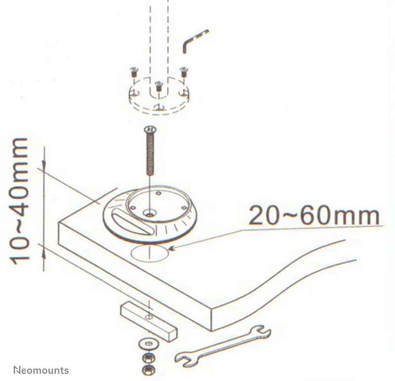 Neomounts-Piastra-di-montaggio-per-boccola