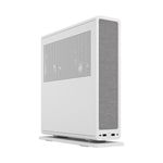 Fractal Design Ridge White SFF Console-Type Case Mini ITX Requires SFX/SFX-L PSU 2 Fans PCIe 4.0 Riser Card USB-C Horizo