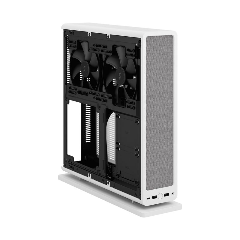 Fractal-Design-Ridge-White-SFF-Console-Type-Case-Mini-ITX-Requires-SFX-SFX-L-PSU-2-Fans-PCIe-4.0-Riser-Card-USB-C-Horizo