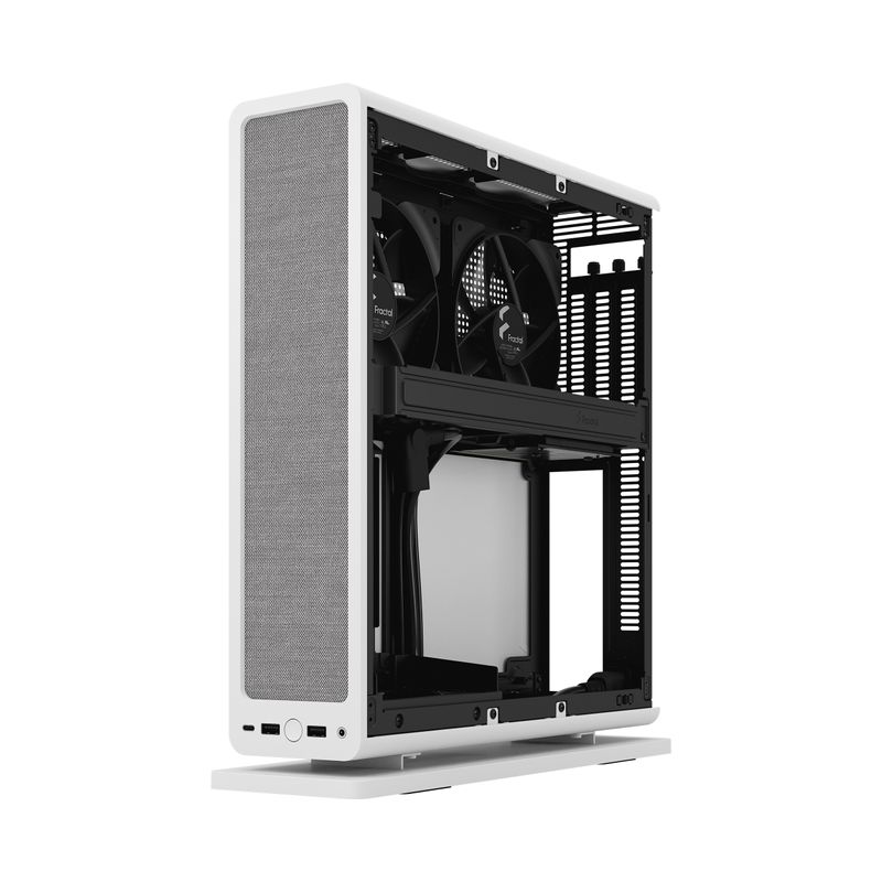 Fractal-Design-Ridge-White-SFF-Console-Type-Case-Mini-ITX-Requires-SFX-SFX-L-PSU-2-Fans-PCIe-4.0-Riser-Card-USB-C-Horizo