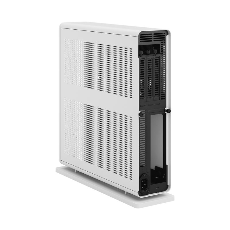 Fractal-Design-Ridge-White-SFF-Console-Type-Case-Mini-ITX-Requires-SFX-SFX-L-PSU-2-Fans-PCIe-4.0-Riser-Card-USB-C-Horizo