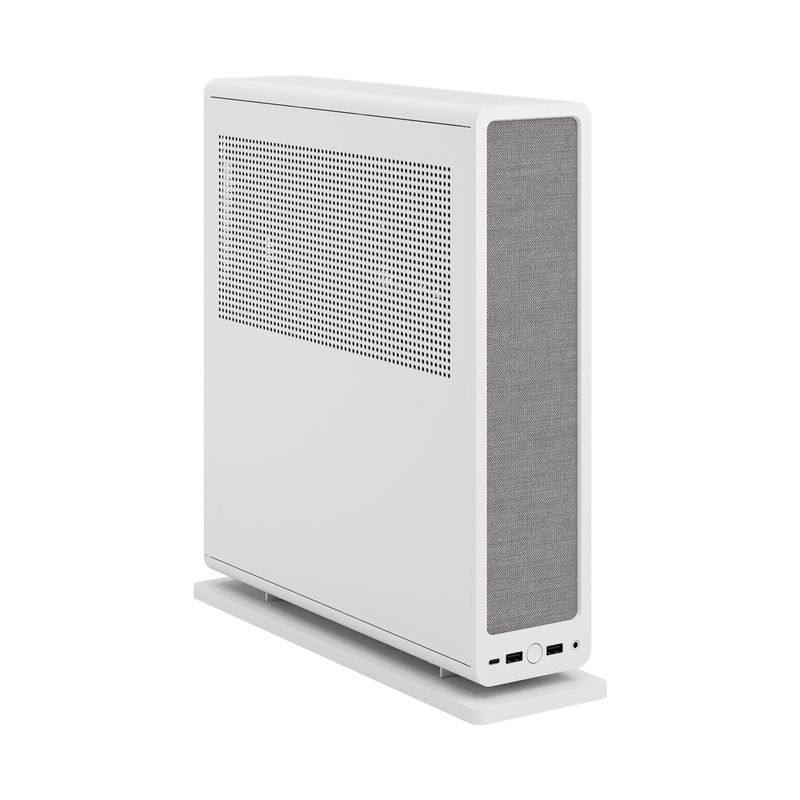 Fractal-Design-Ridge-White-SFF-Console-Type-Case-Mini-ITX-Requires-SFX-SFX-L-PSU-2-Fans-PCIe-4.0-Riser-Card-USB-C-Horizo