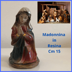 Madonnina presepe artigianale madonna in resina cm 15 decorazioni natalizie vintage addobbi di natale idee regalo natalizie creazione presepi