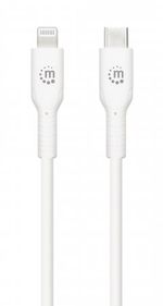 Manhattan-394505-cavo-per-cellulare-Bianco-05-m-USB-C-Lightning--USB-C-to-Lightning-Cable-Charge---Sync-0.5m-White-For-A